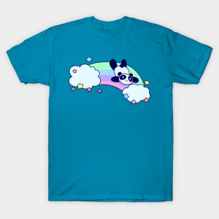 Rainbow Cloud Panda T-Shirt